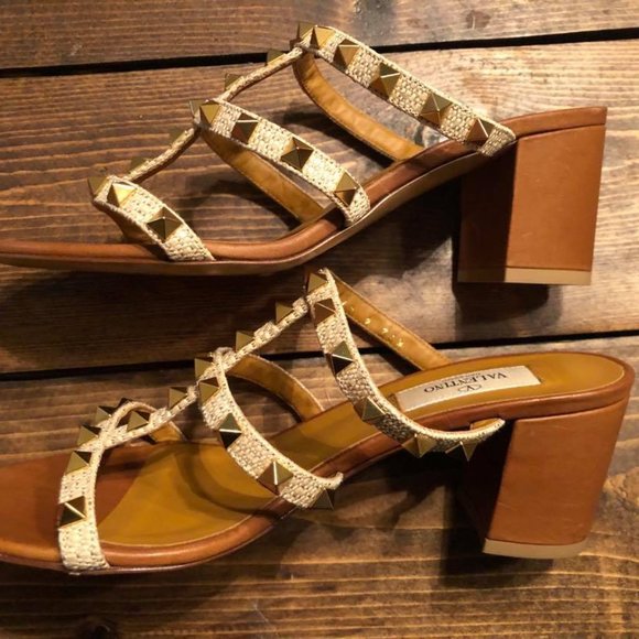 Valentino Rockstud Slide Sandal - Picture 9 of 10